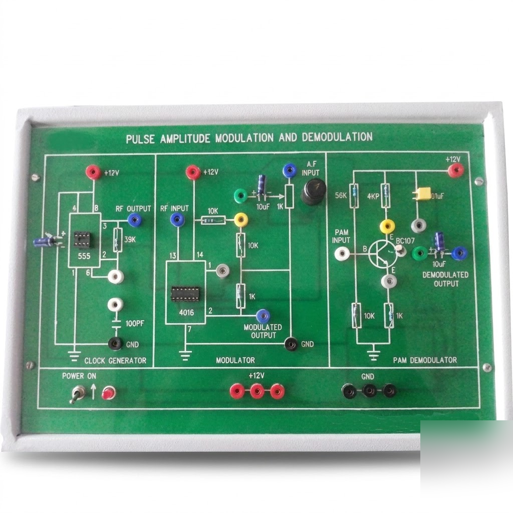 [AJK-COLA-6976] AJKANT Pulse Amplitude Modulation and Demodulation Trainer (Model: AJK-COLA-6976)