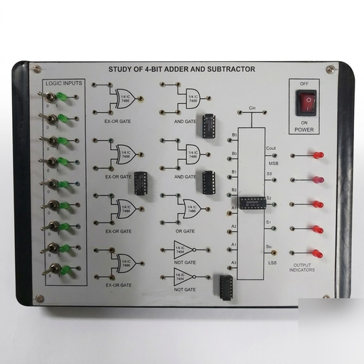 [AJK-DIEL-6917] AJKANT Study of 4 Bit Counters Synchronous Asynchronous (Model: AJK-DIEL-6917)