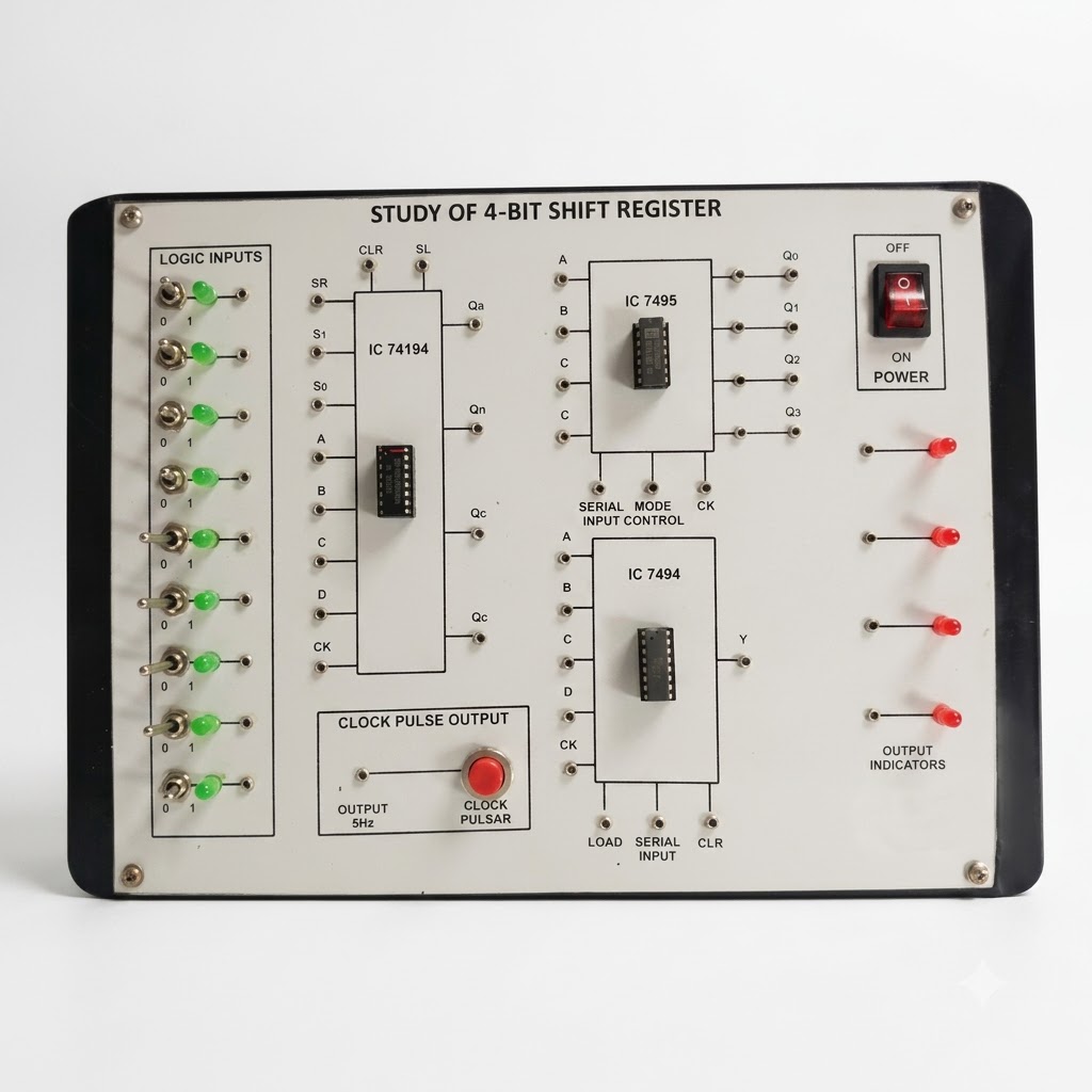 AJKANT Study of Left Right and Programmable Shift Register (Model: AJK-DIEL-6913)