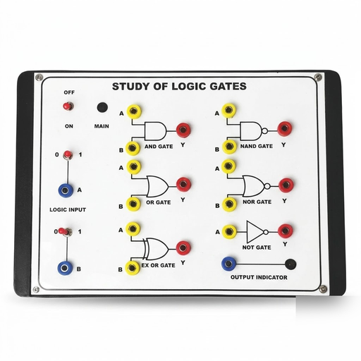 [AJK-DIEL-6889] AJKANT Study of Logic Gates using TTL ICs 7 in 1 (Model: AJK-DIEL-6889)