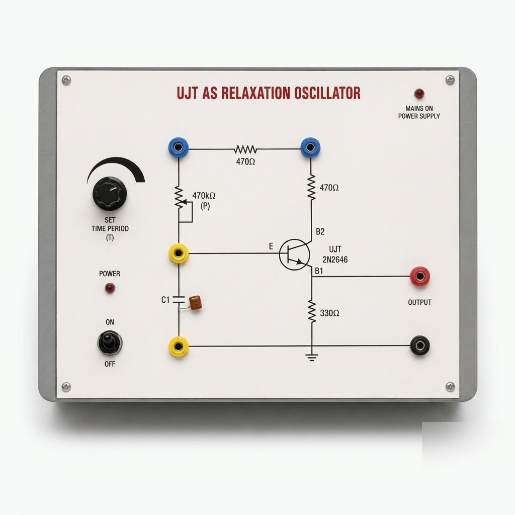 [AJK-OSCI-6880] AJKANT Relaxation Oscillator using UJT (Model: AJK-OSCI-6880)
