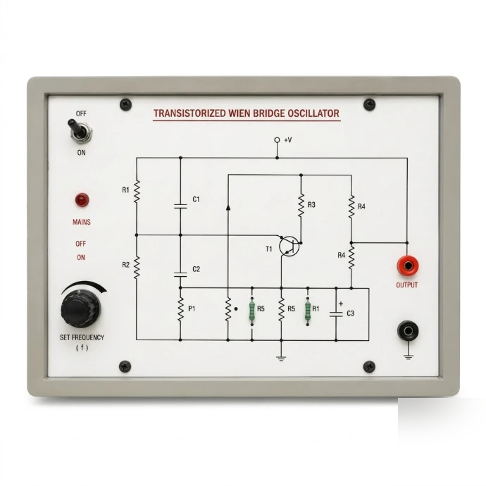 [AJK-OSCI-6877] AJKANT Wein Bridge Oscillator using Transistor (Model: AJK-OSCI-6877)