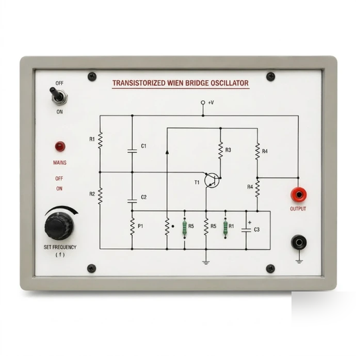 [AJK-OSCI-6877] AJKANT Wein Bridge Oscillator using Transistor (Model: AJK-OSCI-6877)