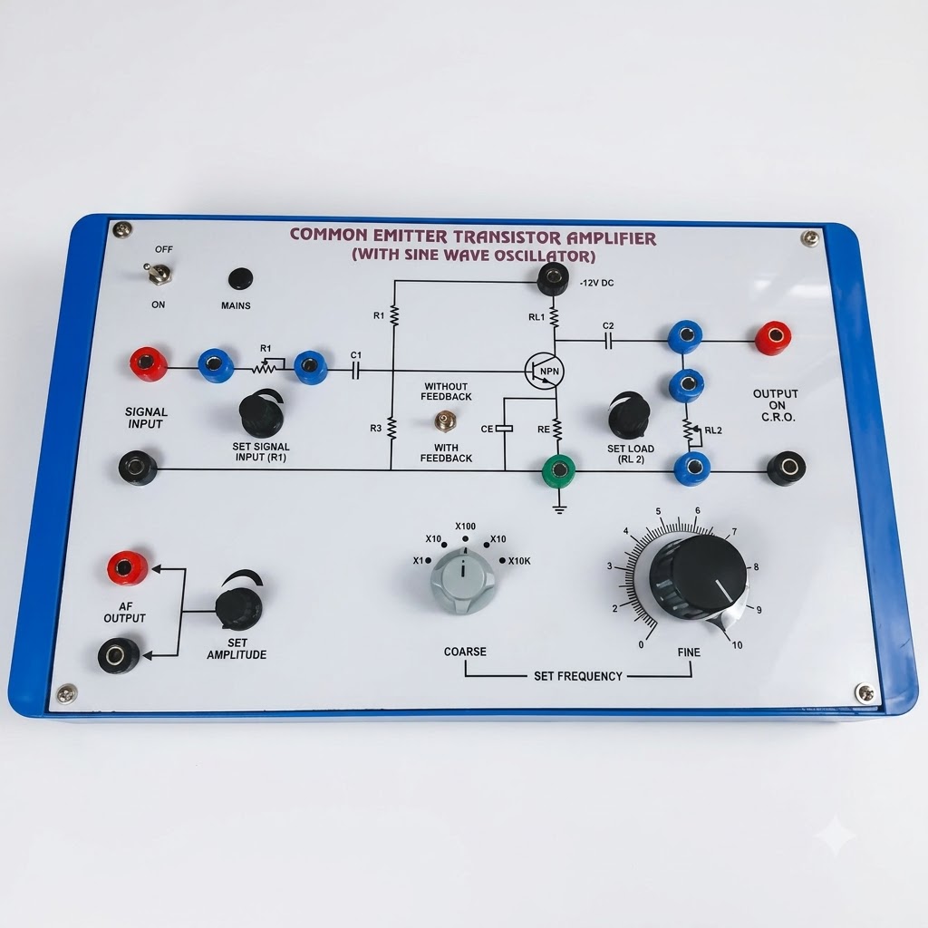 AJKANT Common Base Transistor Amplifier (Model: AJK-AMPL-6835)