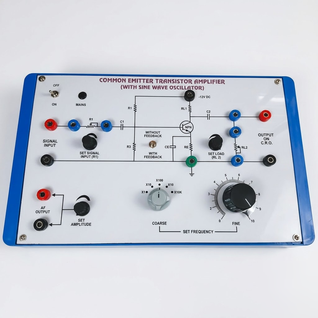 [AJK-AMPL-6835] AJKANT Common Base Transistor Amplifier (Model: AJK-AMPL-6835)