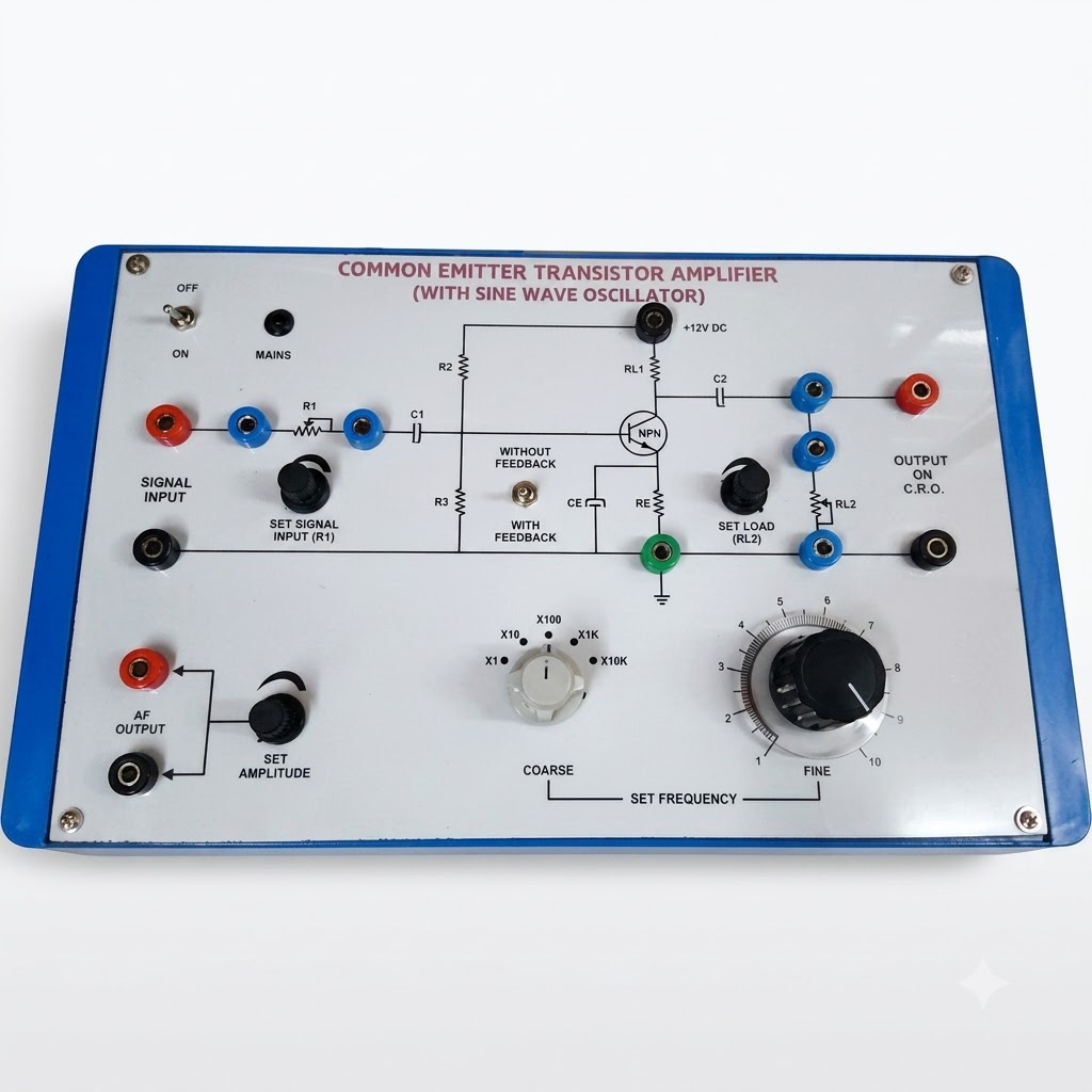 [AJK-AMPL-6832] AJKANT Common Emitter Transistor Amplifier (Model: AJK-AMPL-6832)