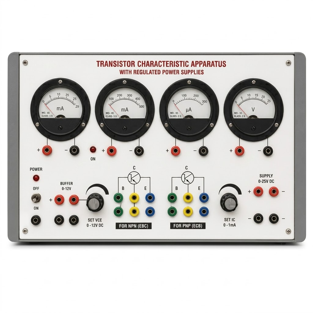 [AJK-ELLA-6810] AJKANT NPN Transistor Characteristics Apparatus (Model: AJK-ELLA-6810)