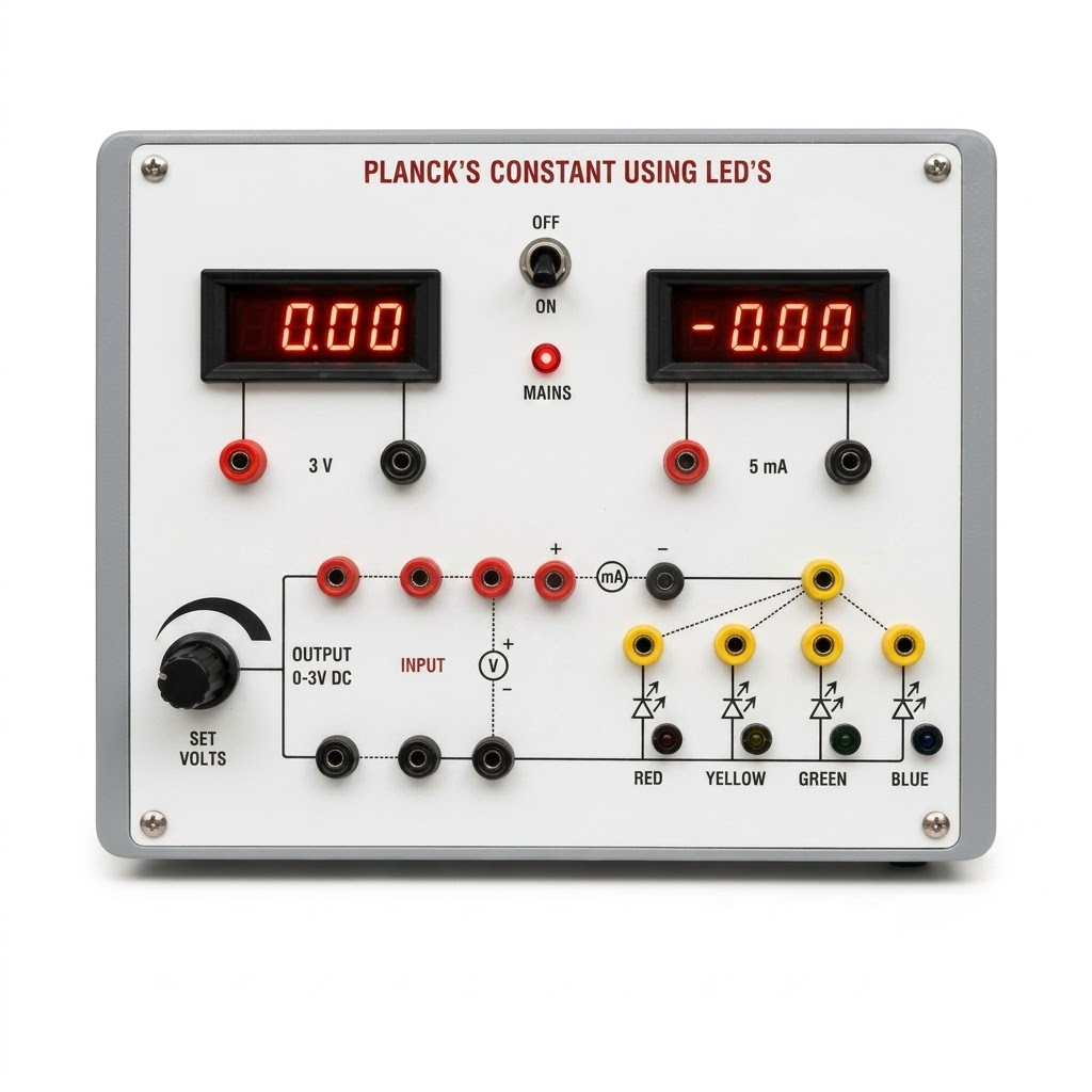[AJK-ELLA-6796] AJKANT Plancks Constant Apparatus Using LED With Digital Meters (Model: AJK-ELLA-6796)