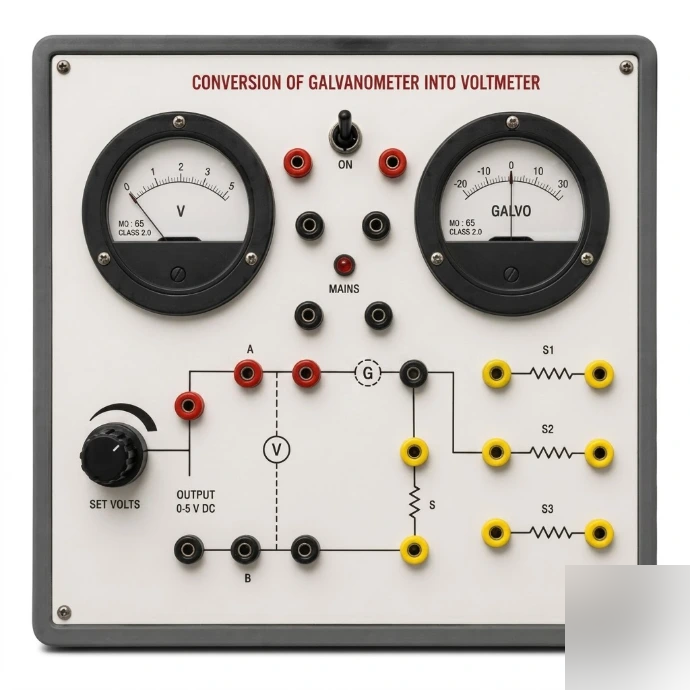[AJK-ELLA-6752] AJKANT Conversion of Galvanometer to Voltmeter (Model: AJK-ELLA-6752)