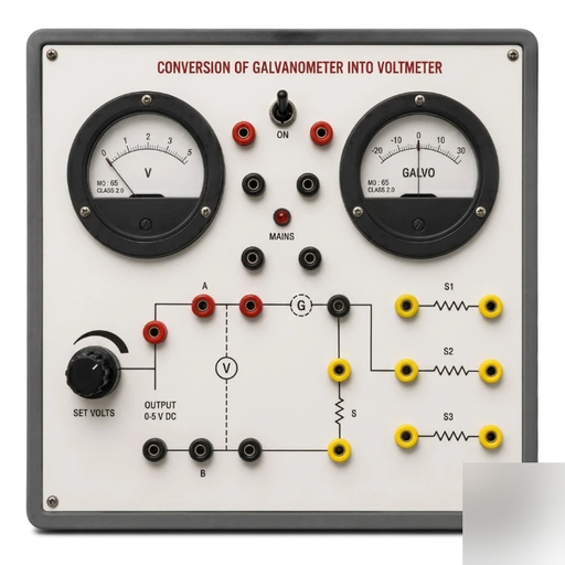 [AJK-ELLA-6752] AJKANT Conversion of Galvanometer to Voltmeter (Model: AJK-ELLA-6752)