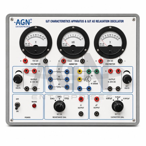 AJKANT UJT Characteristics Apparatus and UJT as Relaxation Oscillator (Combined Model) (Model: AJK-ELLA-6707)