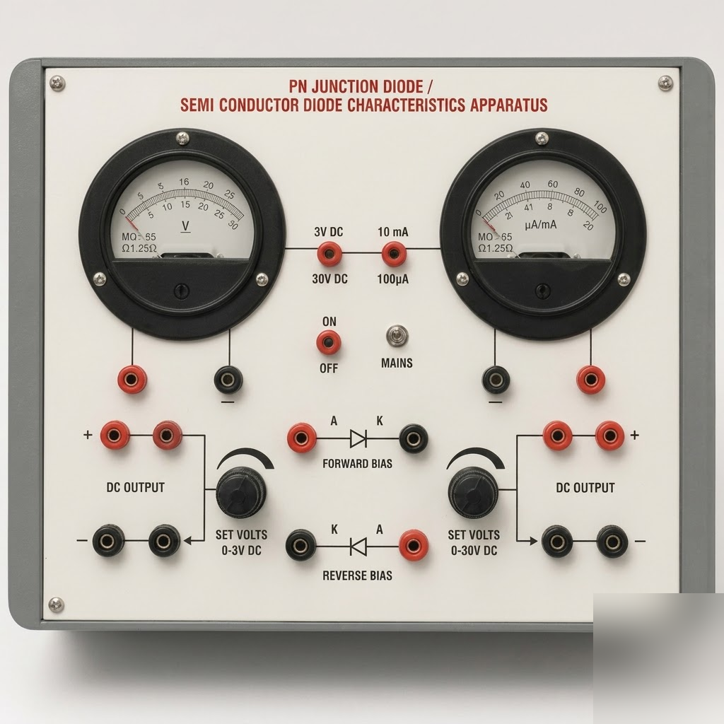 [AJK-ELLA-6680] AJKANT PN Junction Diode Semiconductor Diode Characteristics Apparatus (Model: AJK-ELLA-6680)