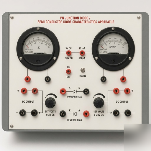 [AJK-ELLA-6680] AJKANT PN Junction Diode Semiconductor Diode Characteristics Apparatus (Model: AJK-ELLA-6680)