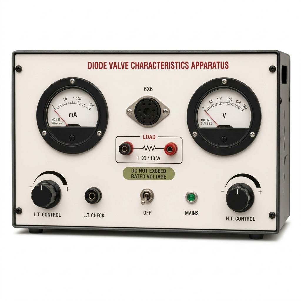 [AJK-ELLA-6646] AJKANT Diode Valve Characteristics Apparatus (Model: AJK-ELLA-6646)