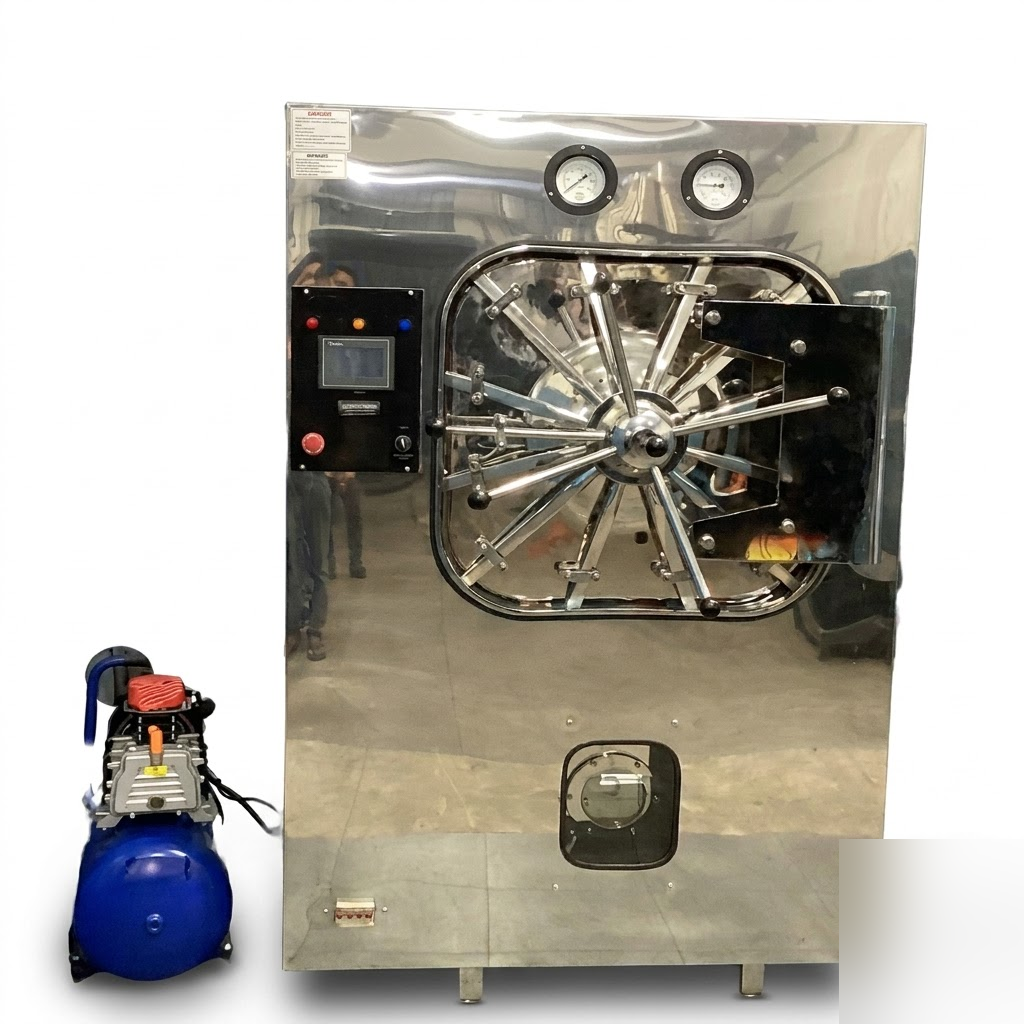 [AJK-AUTO-6604] AJKANT HORIZONTAL RECTANGULAR SQUARE BODY AUTOCLAVE FULLY AUTOMATIC (Model: AJK-AUTO-6604)