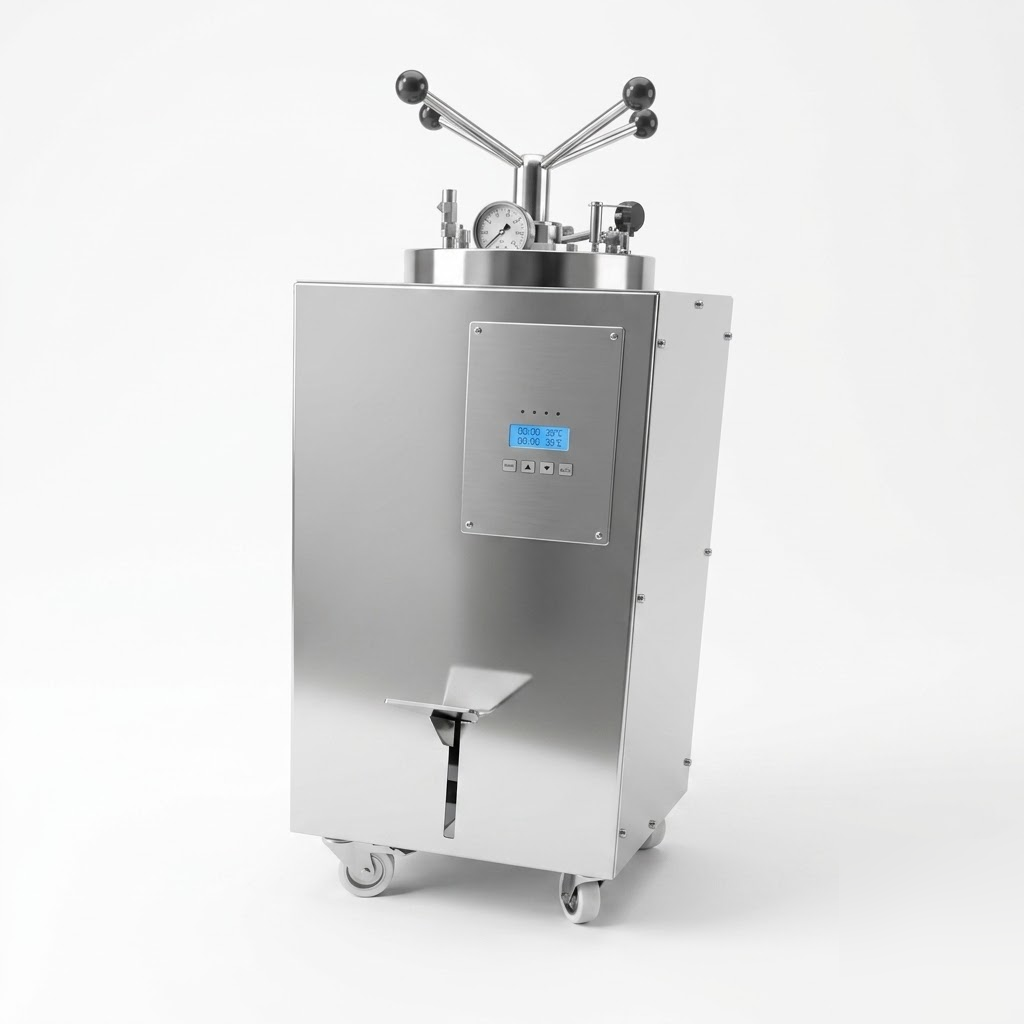 [AJK-AUTO-6591] AJKANT VERTICAL DOUBLE WALLED SQUARE BODY AUTOCLAVE FULLY AUTOMATIC (Model: AJK-AUTO-6591)
