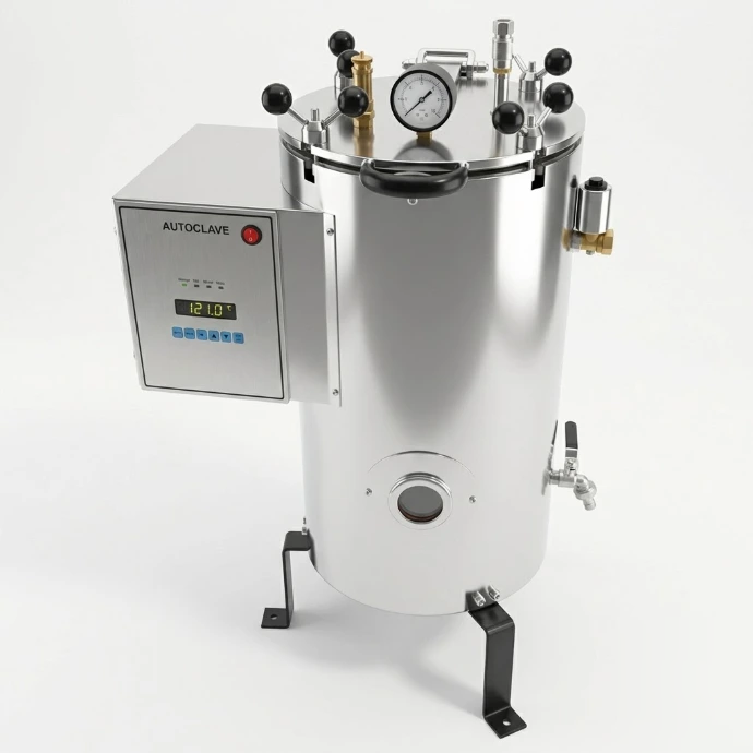 [AJK-AUTO-6565] AJKANT VERTICAL DOUBLE WALLED WINGNUT AUTOCLAVE (Model: AJK-AUTO-6565)
