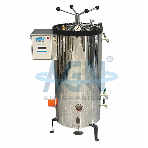 AJKANT VERTICAL TRIPLE WALLED RADIAL LOCKING AUTOCLAVE FULLY S.S (Model: AJK-AUTO-6544)