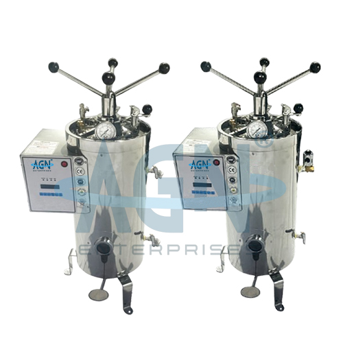 AJKANT VERTICAL DOUBLE WALLED RADIAL LOCKING AUTOCLAVE FULLY S.S (Model: AJK-AUTO-6540)