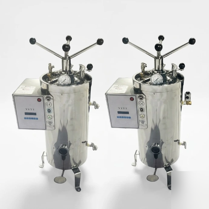 [AJK-AUTO-6540] AJKANT VERTICAL DOUBLE WALLED RADIAL LOCKING AUTOCLAVE FULLY S.S (Model: AJK-AUTO-6540)