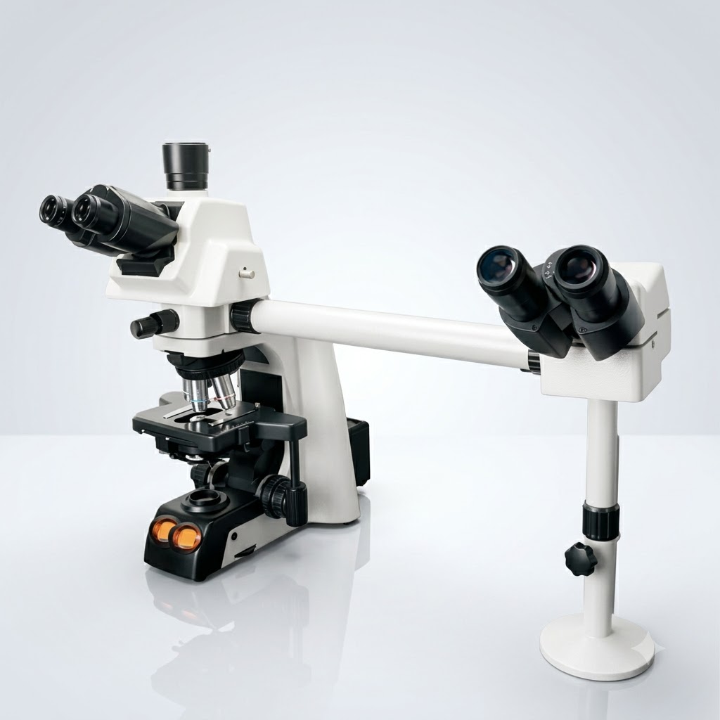 AJKANT DUAL HEAD MICROSCOPE (Model: AJK-MICR-6421)