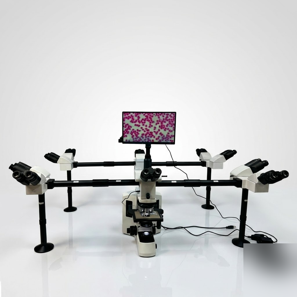 [AJK-MICR-6419] AJKANT DECA HEAD MICROSCOPE (Model: AJK-MICR-6419)