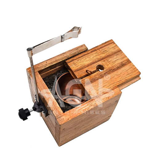 AJKANT Copper Calorimeter Wooden (Model: AJK-EDEQ-6007)