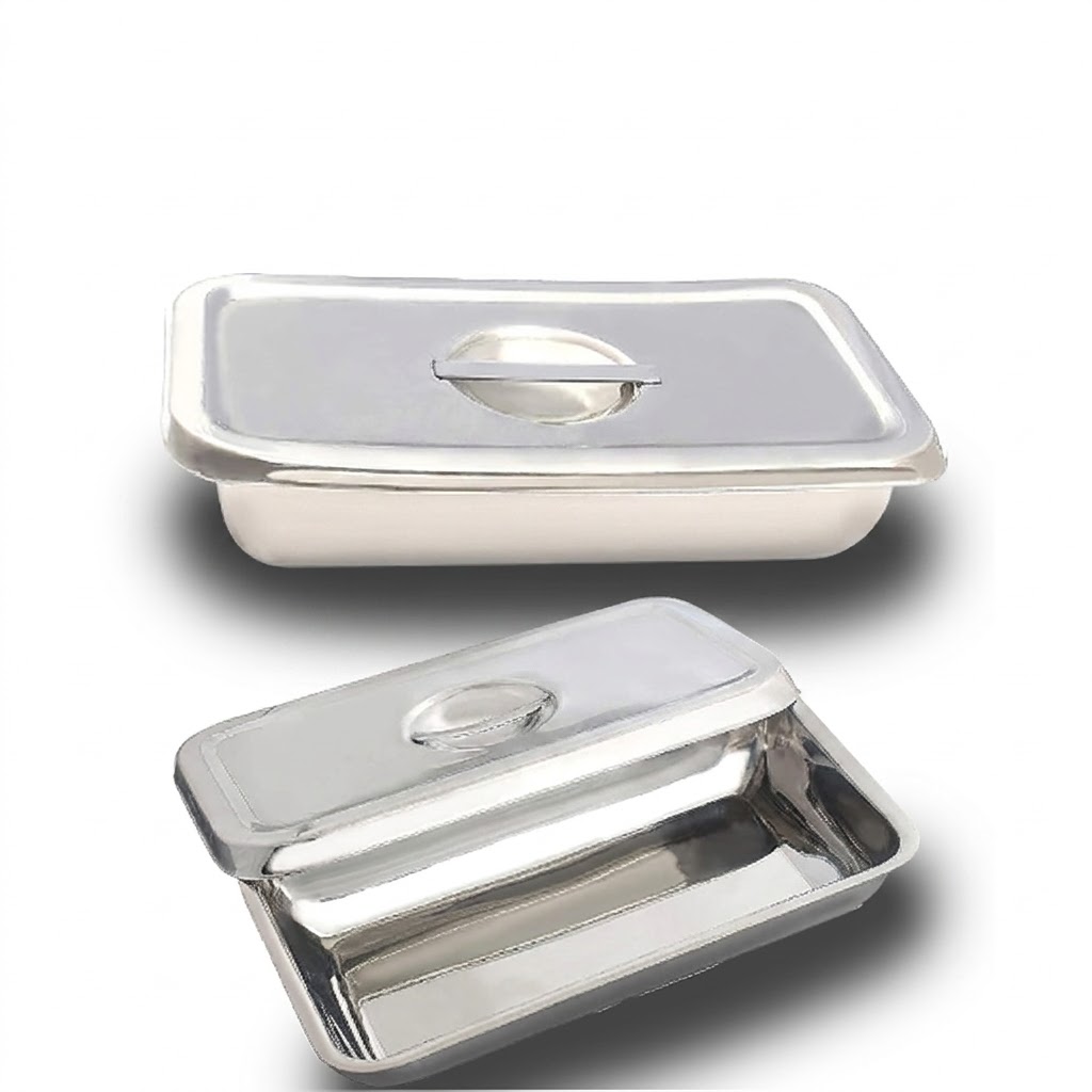 AJKANT Instrument Trays with Cover S.S. (Model: AJK-HOHO-5002)