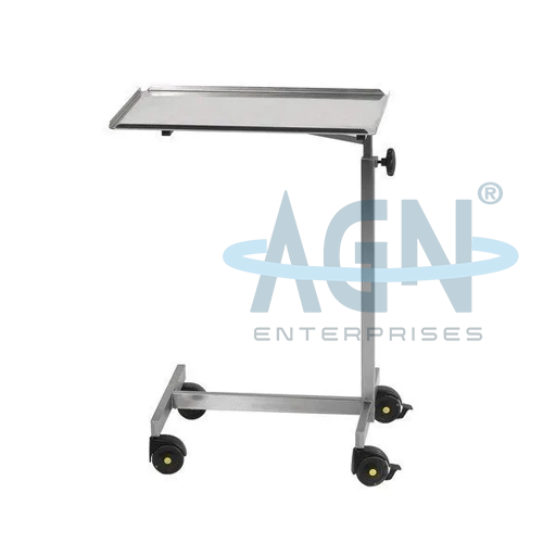 [AJK-CAAM-4904] AJKANT MAYO TROLLEY SS FIXED TRAY (Model: AJK-CAAM-4904)