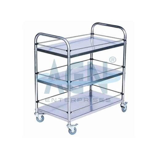 AJKANT INSTRUMENT TROLLEY SS BODY (Model: AJK-CAAM-4887)