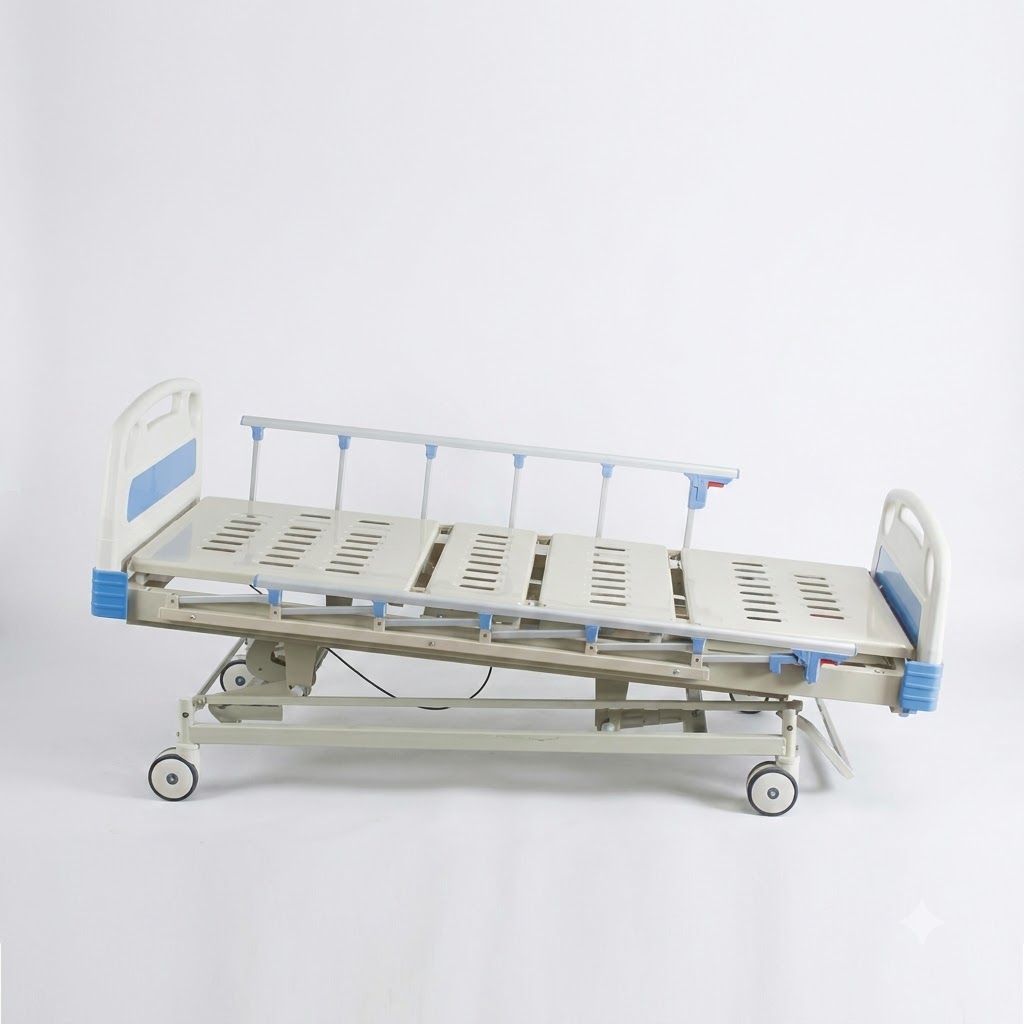 AJKANT MANUAL 5 FUN ICU BED (AL RAIL) (Model: AJK-HOFU-4613)