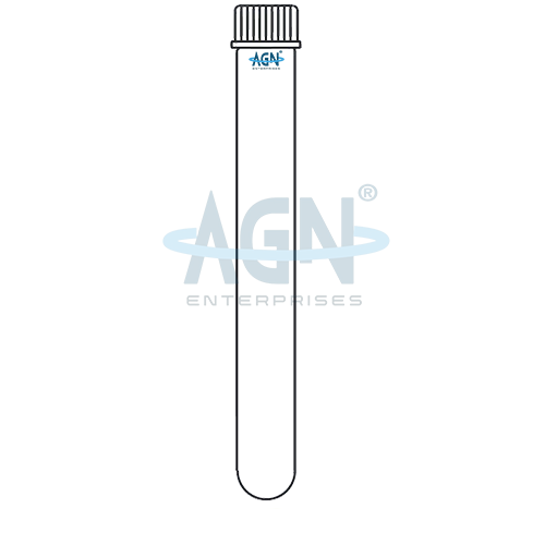 AJKANT Culture Tube with Screw Cap Round Bottom (Model: AJK-LAGL-3413)