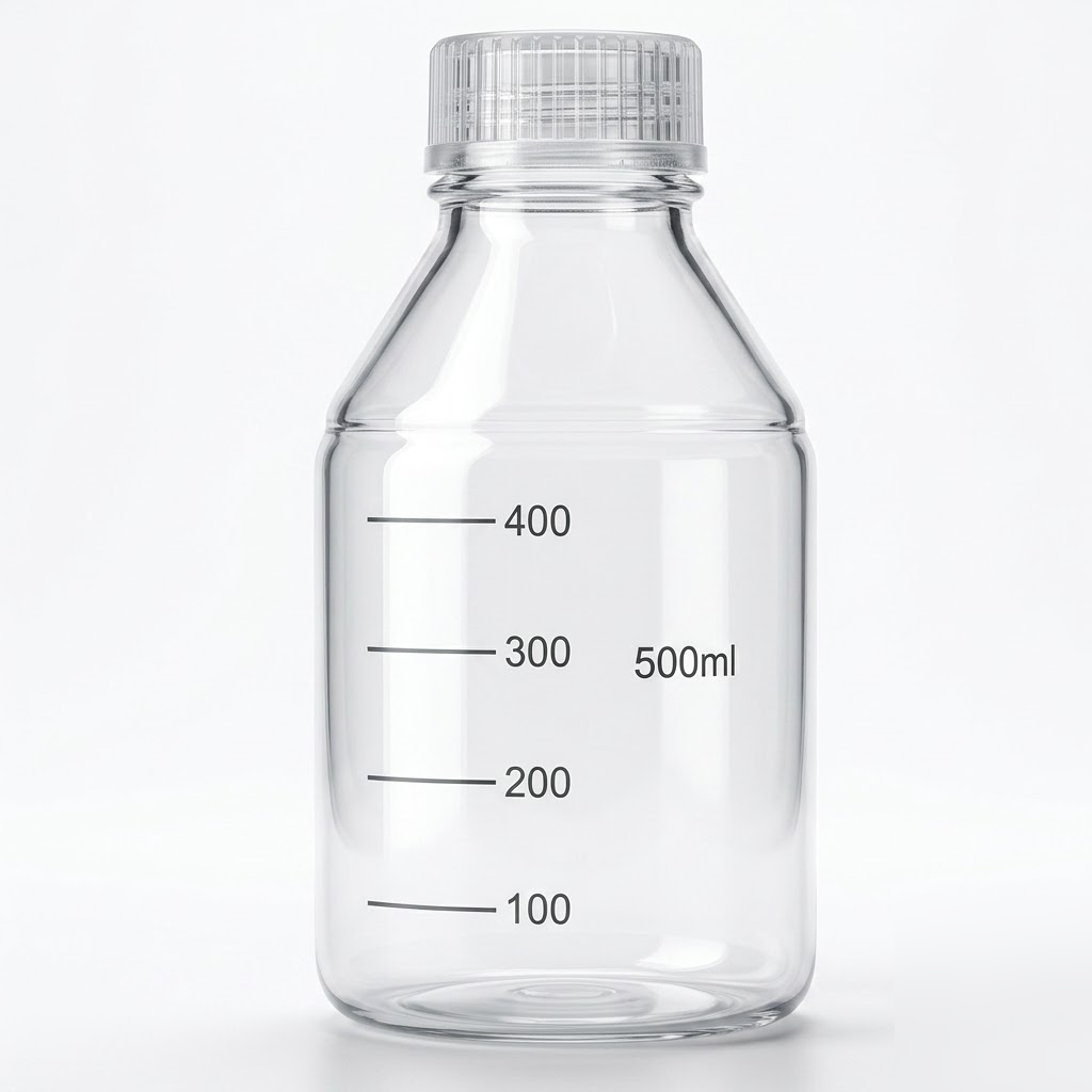 [AJK-LAGL-3370] AJKANT Reagent Bottle with Screw Cap Amber Color (Model: AJK-LAGL-3370)