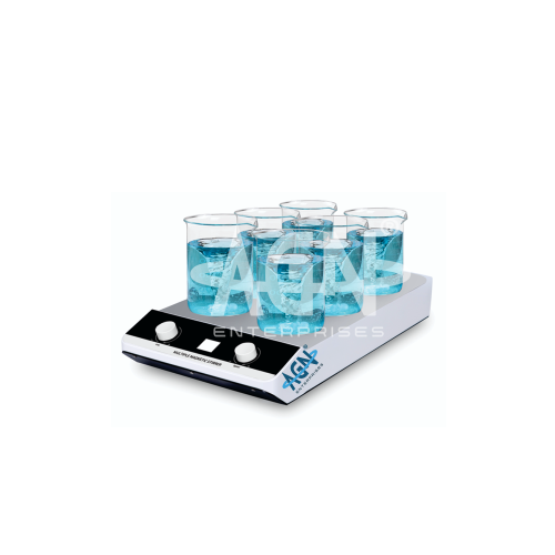 [AJK-LAIN-2832] AJKANT Multi Position Magnetic Stirrer 6 Stirring Points (Model: AJK-LAIN-2832)