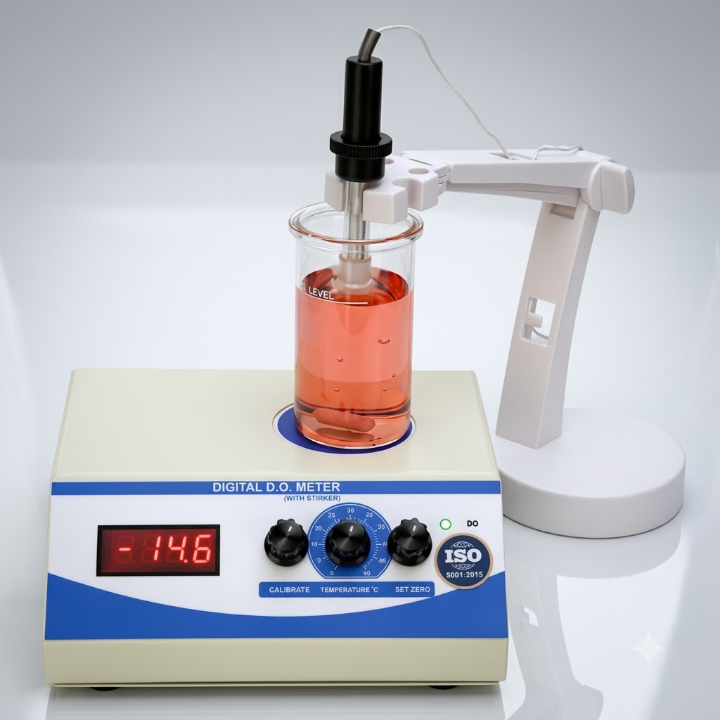AJKANT Dissolved Oxygen Meter with Inbuilt Stirrer (Model: AJK-ANEQ-2765)