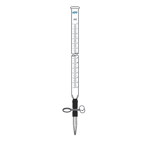 [AJK-LAGL-2581] AJKANT Burette with Pinch Cock (Model: AJK-LAGL-2581)