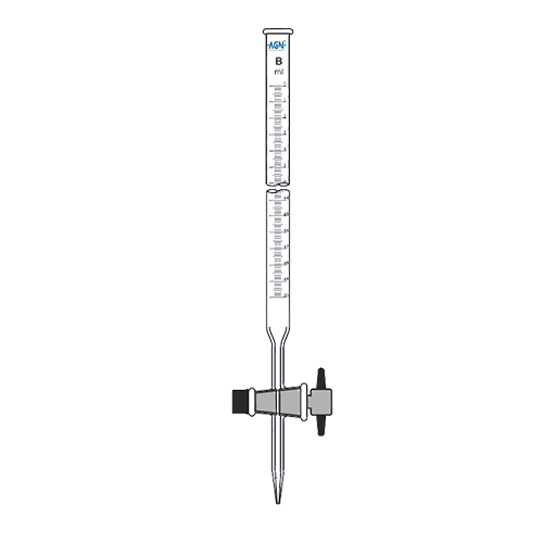 AJKANT Burettes with Straight Bore PTFE Key Stopcock (Model: AJK-LAGL-2579)