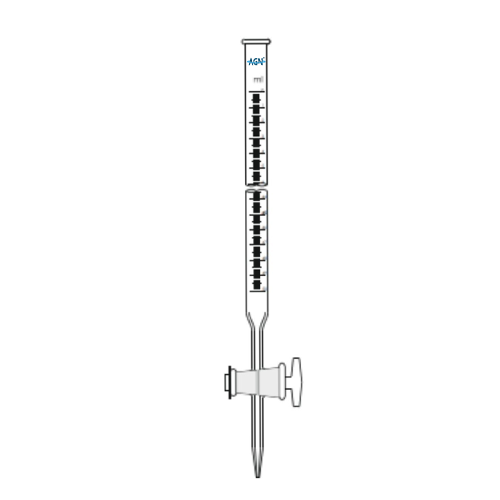 AJKANT Burettes with Straight Bore Glass Key Stopcock (Model: AJK-LAGL-2543)