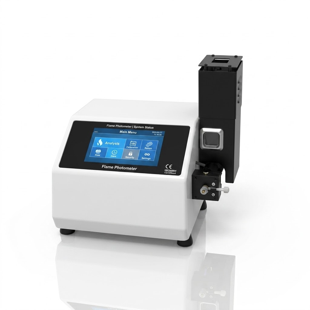 [AJK-FLPH-2278] AJKANT Touch Screen Microprocessor Flame Photometer Four Element Measurement (Model: AJK-FLPH-2278)