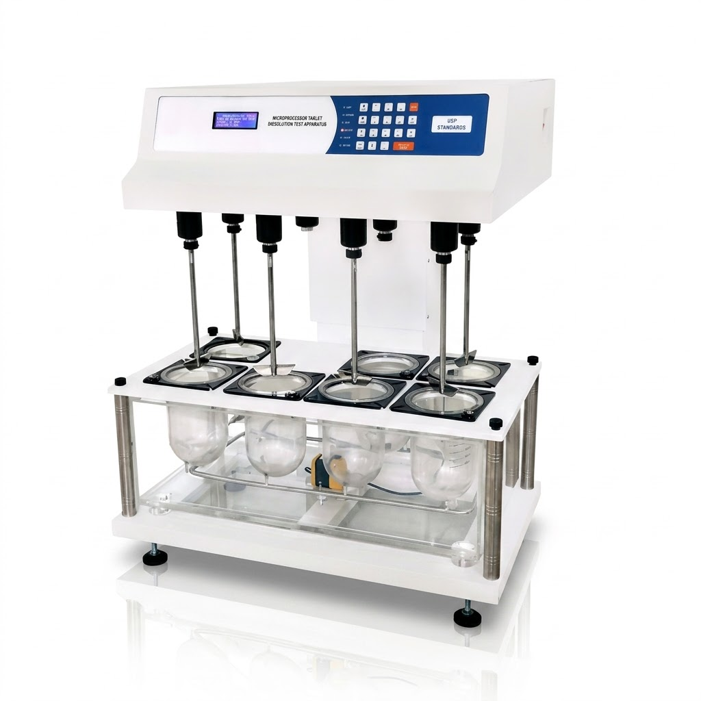 [AJK-DITE-1361] AJKANT Microprocessor Dissolution Test Apparatus Eight Basket (Model: AJK-DITE-1361)