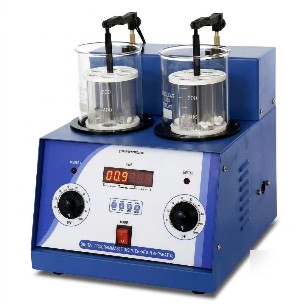 [AJK-DITE-1349] AJKANT Digital Tablet Disintegration Test Apparatus Single Baskets (Model: AJK-DITE-1349)